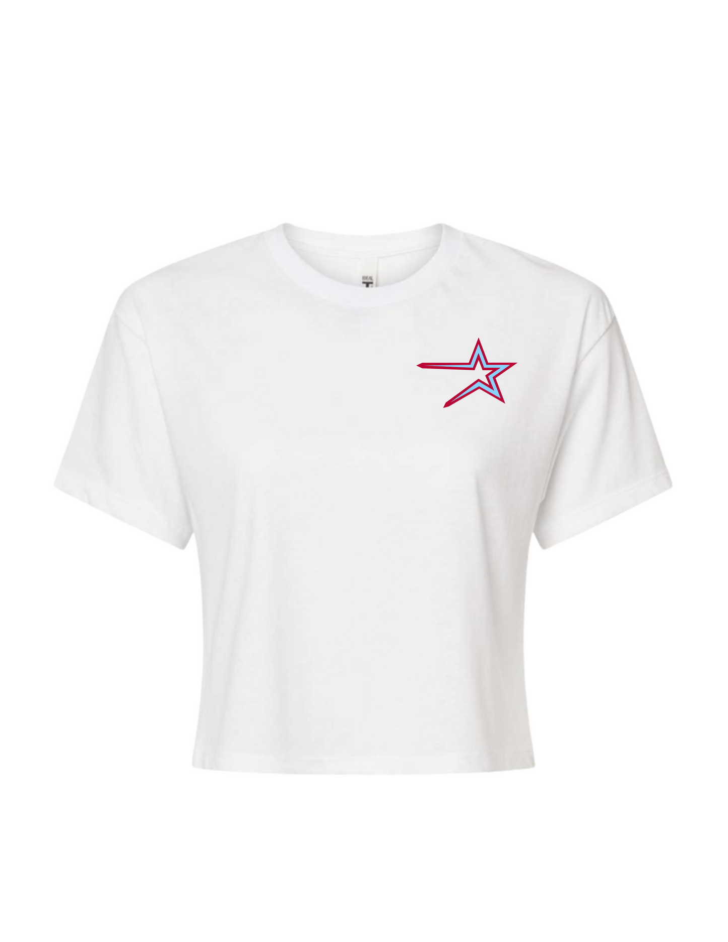 Northstars Baby Blue star Cropped T-Shirt (Women's)