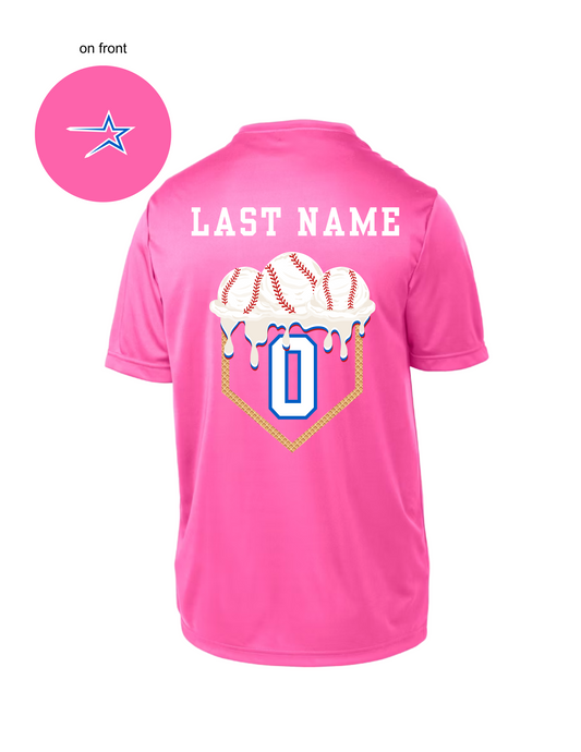 Northstars Baseball Ice Cream Scoop Performance Tee - Youth