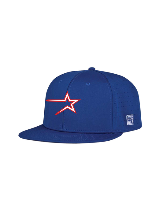 Northstars Embroidered Star Logo Game Hat - Royal Blue (no number)