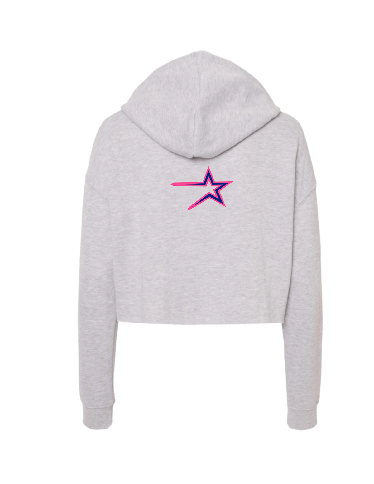 Northstars Lightweight Crop Hoodie - Women's - Pink & Blue