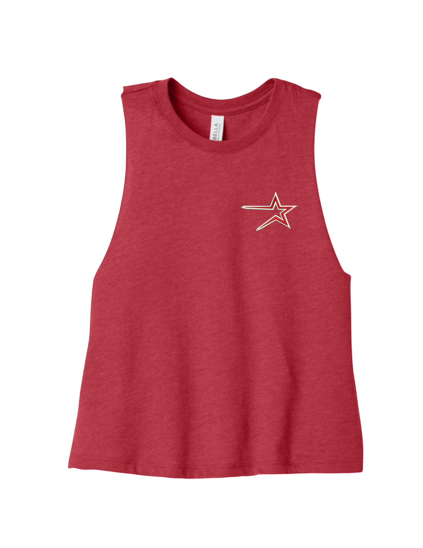 Northstars Racerback Cropped Tank Top (embroidered logo)