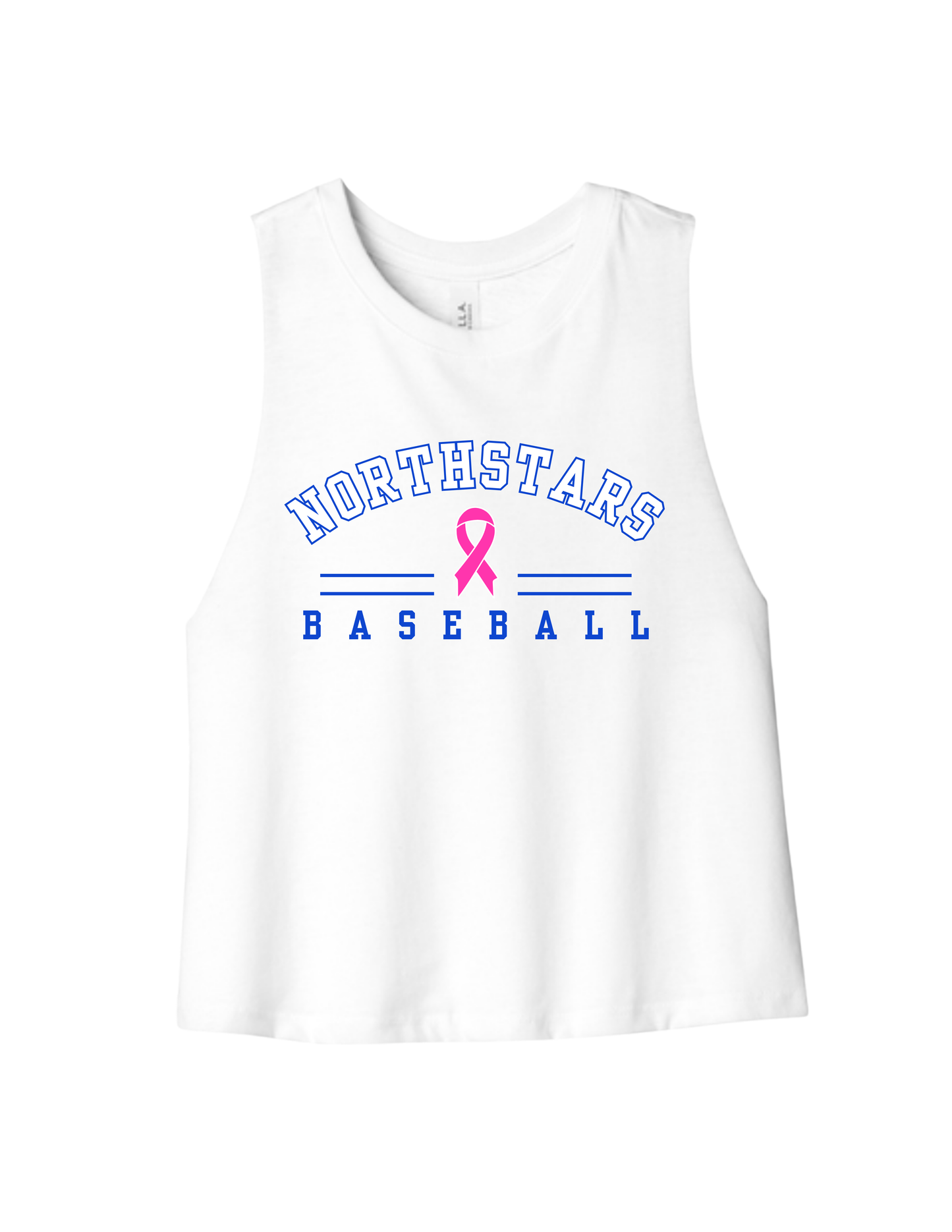 Northstars Breast Cancer Awareness Racerback Cropped Tank Top