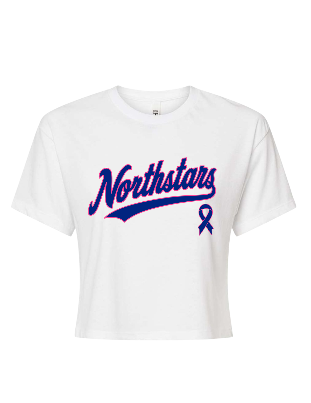 Northstars Cropped T-Shirt - Breast Cancer Awareness