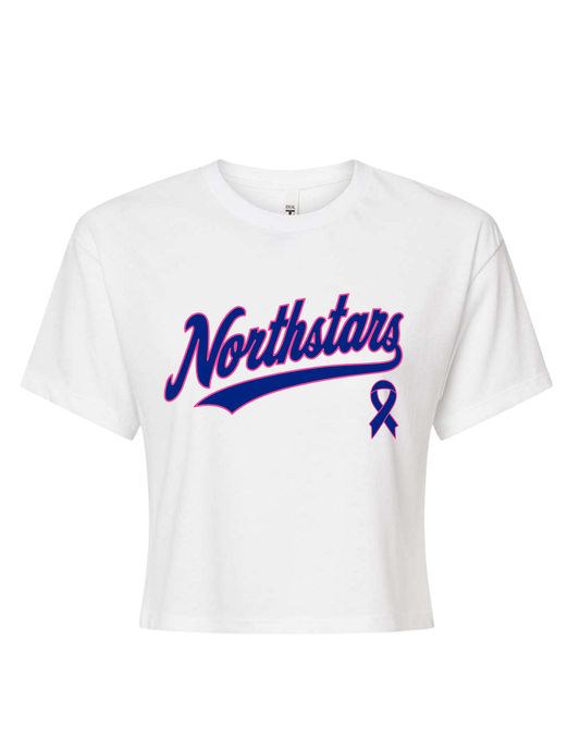 Northstars Cropped T-Shirt - Breast Cancer Awareness