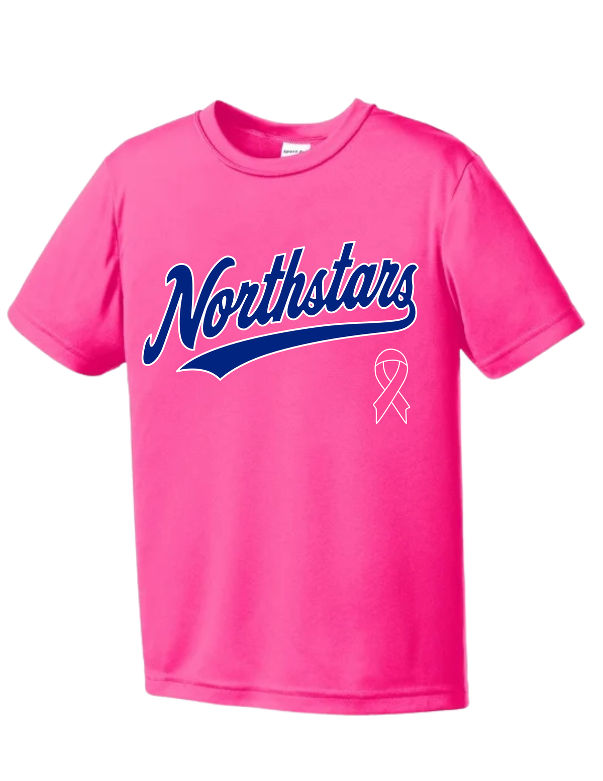 Northstars Performance Tee - Youth - Breast Cancer Awareness