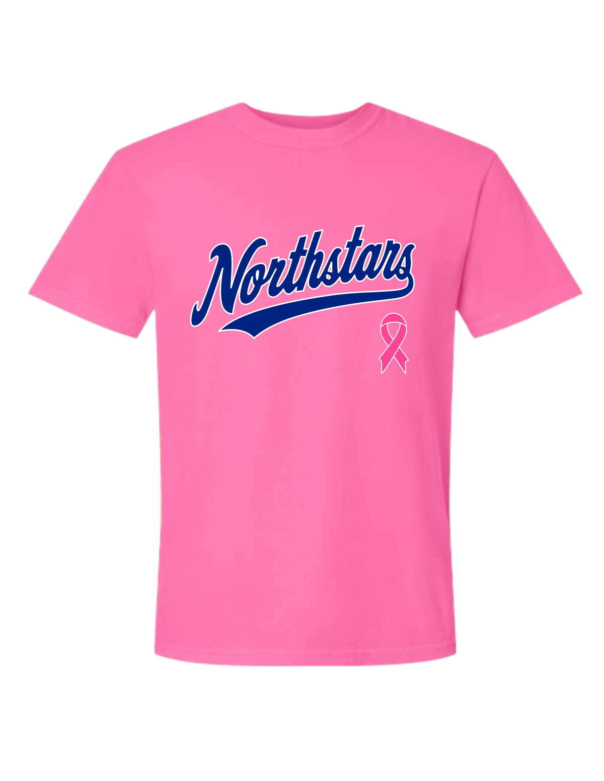 Northstars Heavyweight Cotton Tee - Breast Cancer Awareness