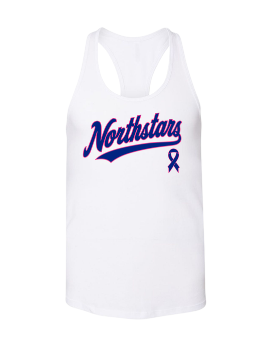 Northstars Racerback Cotton Tank Top - Breast Cancer Awareness