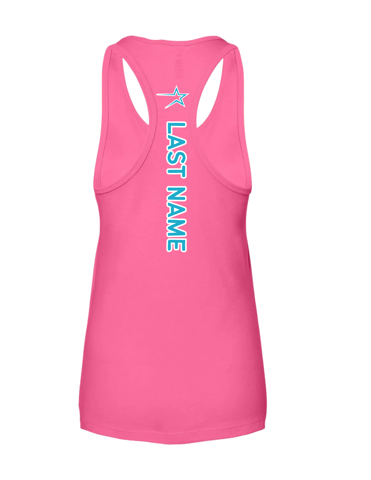Northstars Pink & Teal Racerback Cotton Tank Top