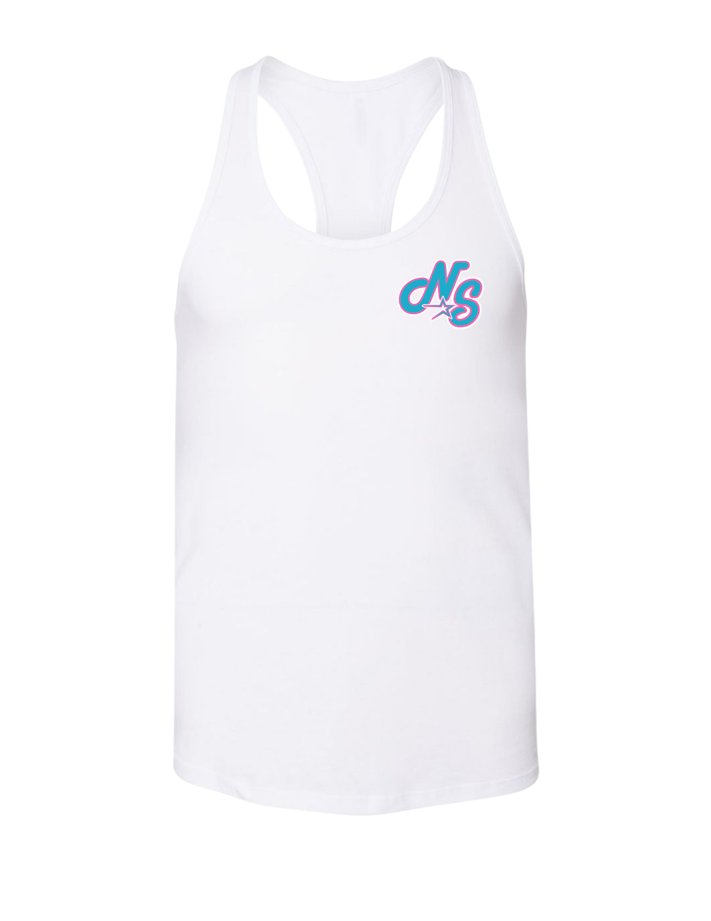 Northstars Pink & Teal Racerback Cotton Tank Top