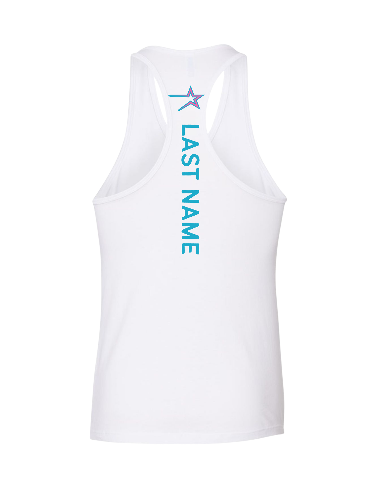 Northstars Pink & Teal Racerback Cotton Tank Top