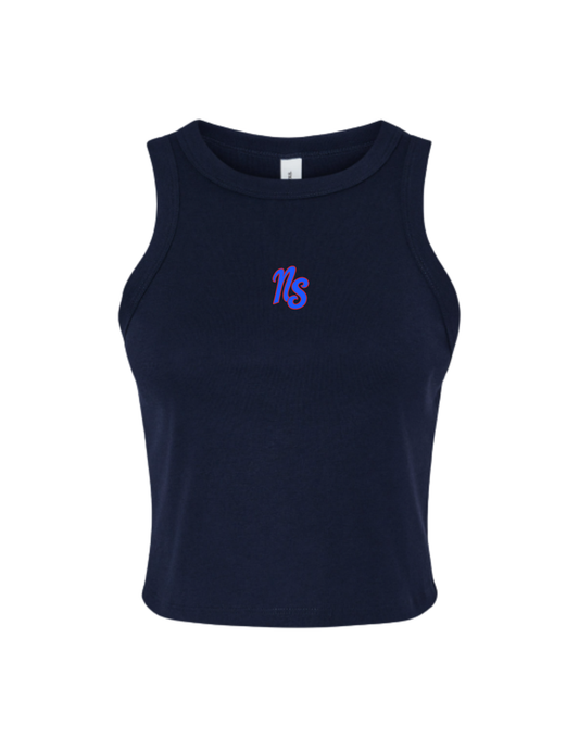 Northstars Cropped Tank Top - Embroidered