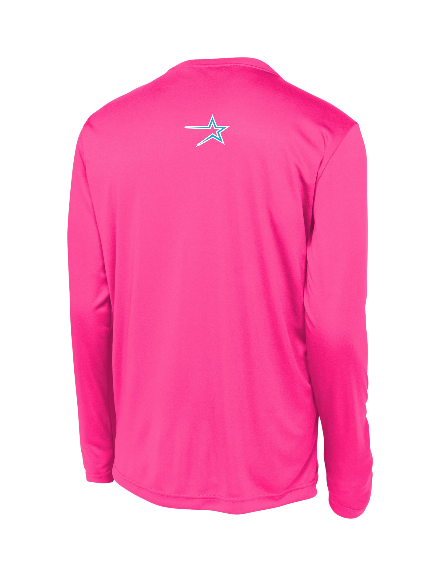 Northstars Pink & Teal Performance Long Sleeve Tee