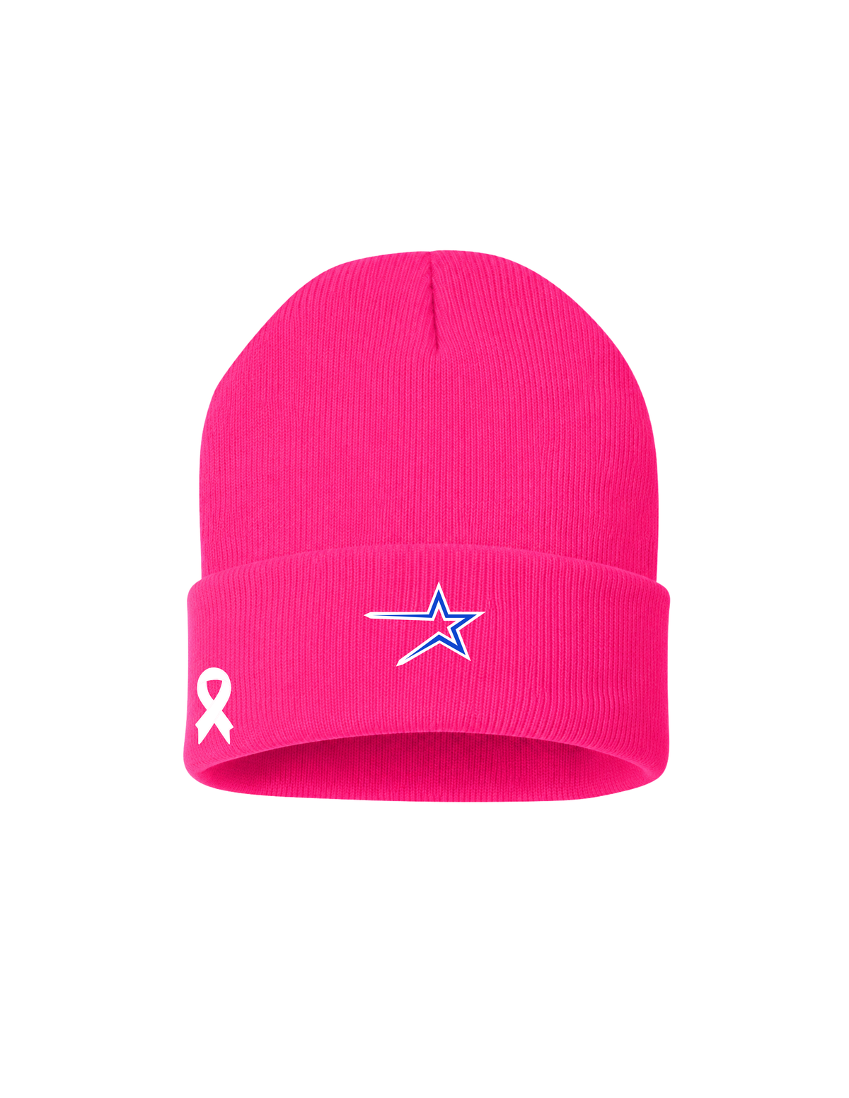 Northstars Beanie - Embroidered - Breast Cancer Awareness