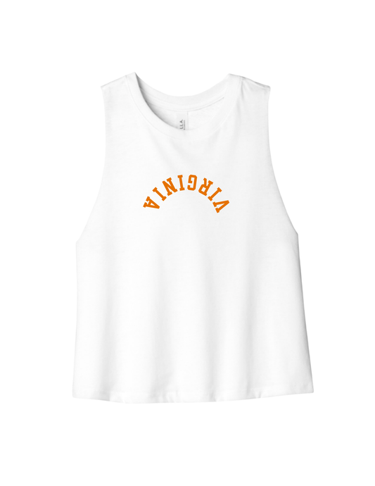 UVA Cropped Racerback Tank Top