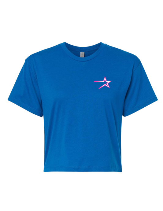 Northstars Cropped Embroidered T-Shirt (Women's)