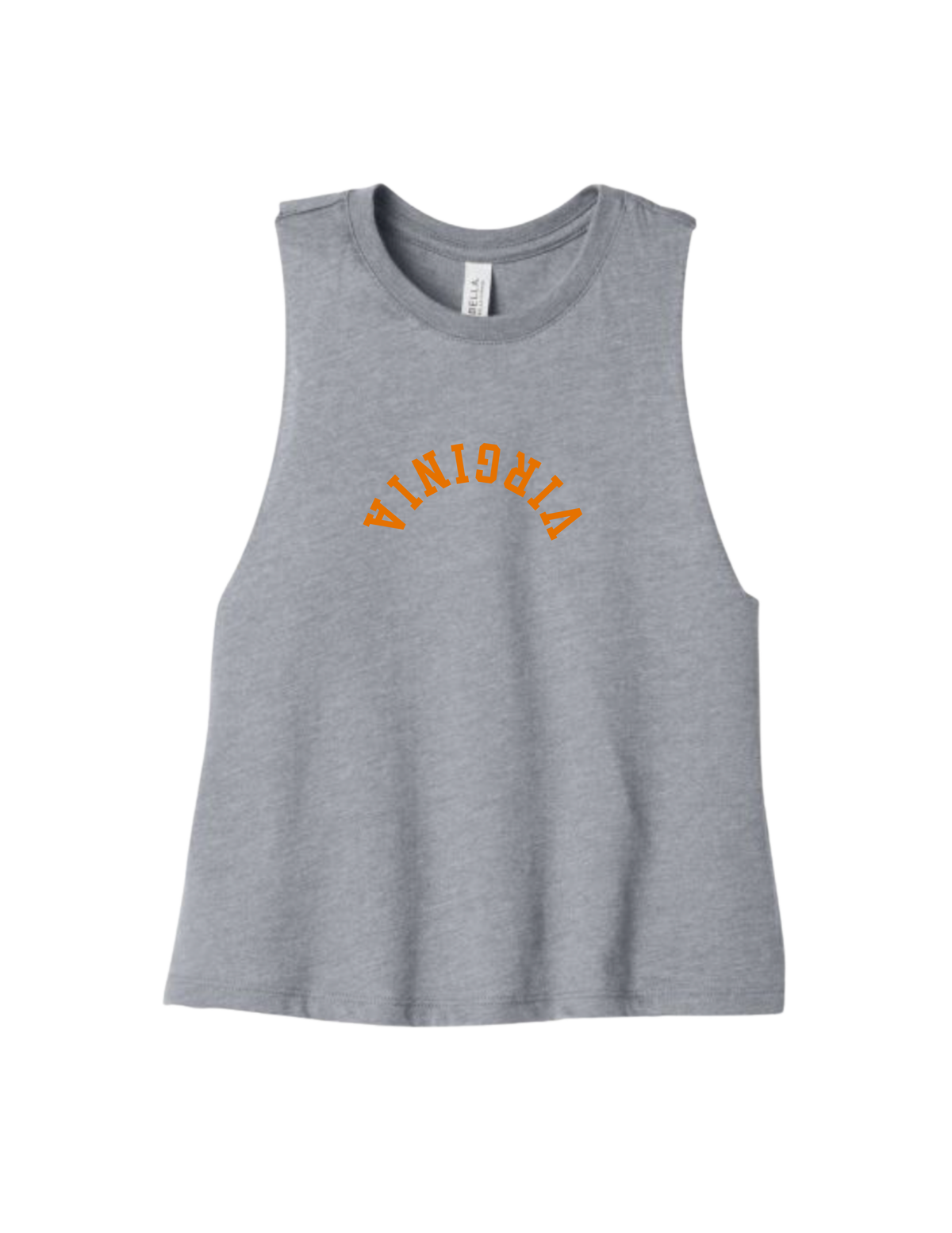 UVA Cropped Racerback Tank Top
