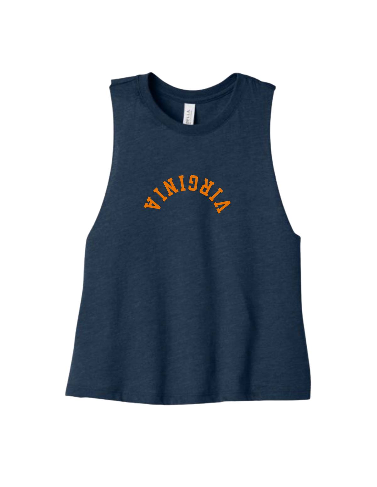 UVA Cropped Racerback Tank Top