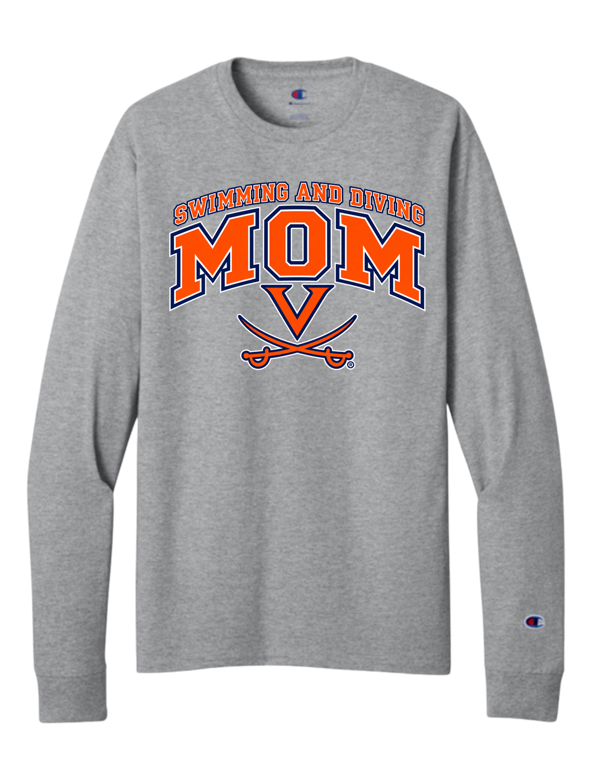 UVA Champion Long Sleeve Tee - MOM
