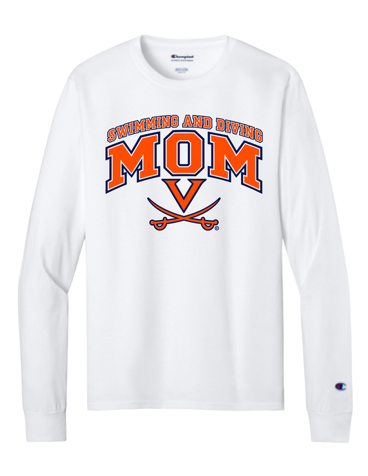 UVA Champion Long Sleeve Tee - MOM