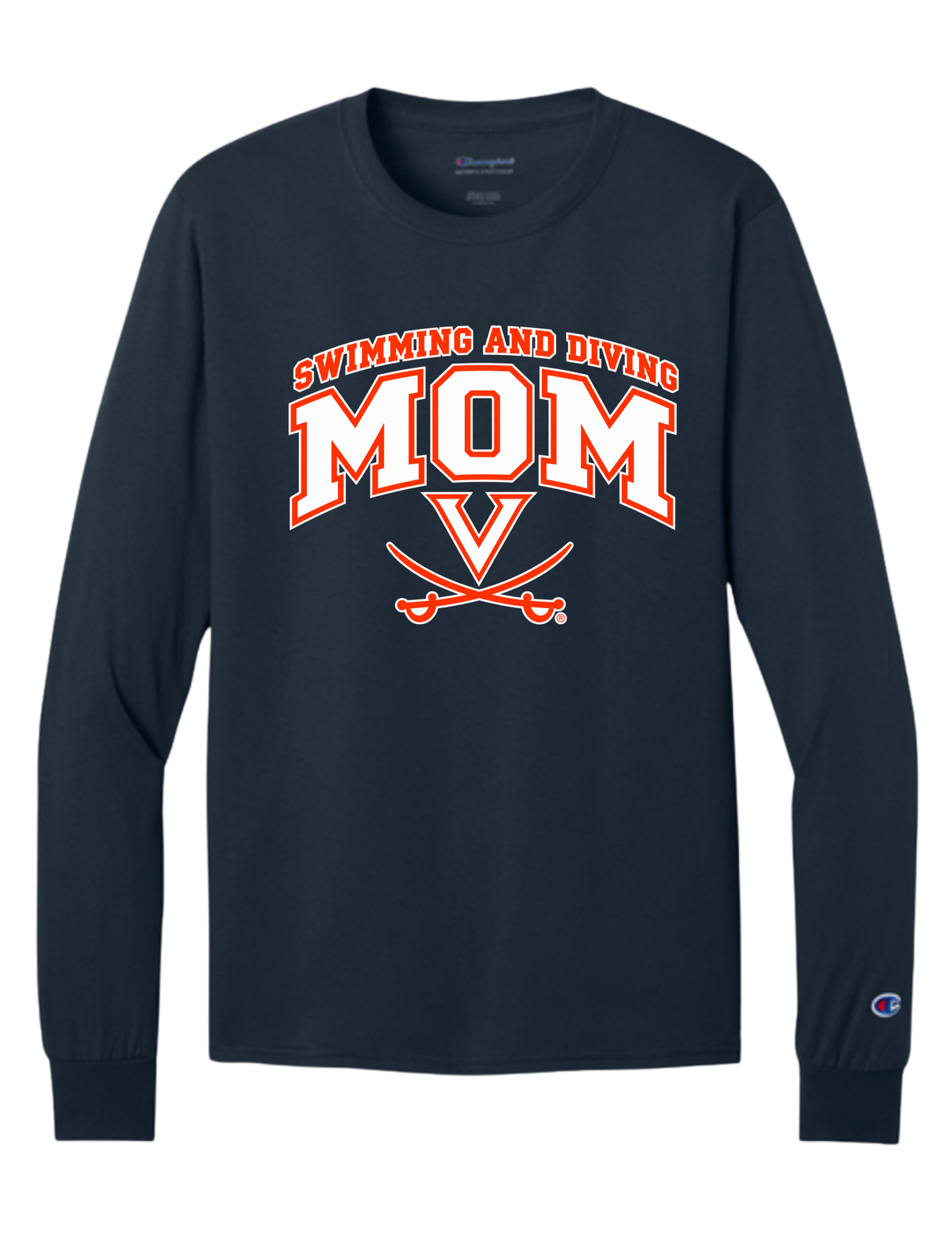 UVA Champion Long Sleeve Tee - MOM
