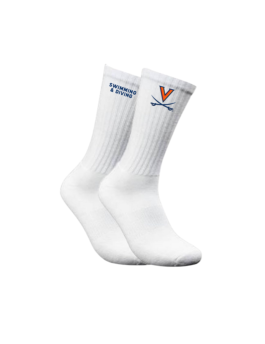 UVA Embroidered Socks