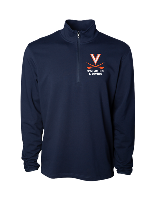 UVA Performance 1/4 Zip Up - Embroidered - Men's