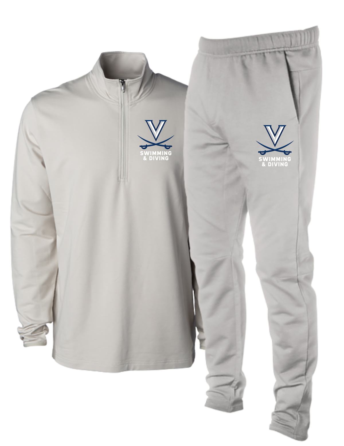UVA Performance 1/4 Zip + Sweatpants Set - Embroidered - Men's