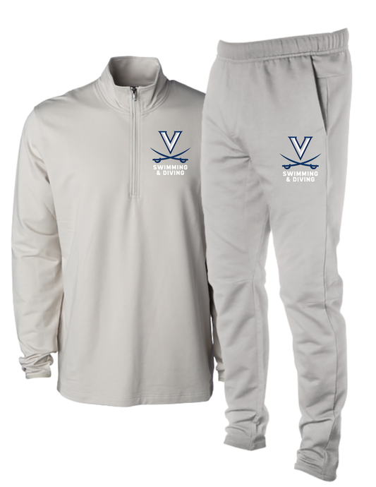 UVA Performance 1/4 Zip + Sweatpants Set - Embroidered - Men's