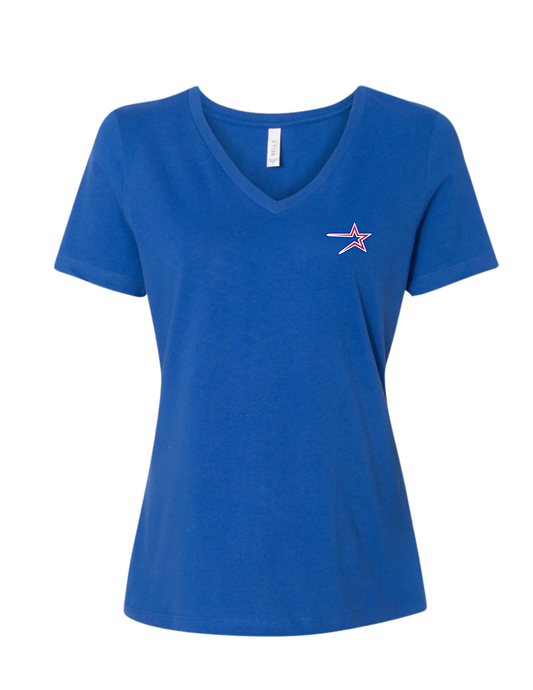 Northstars Relaxed V-Neck Tee - vinyl logo (Women's)