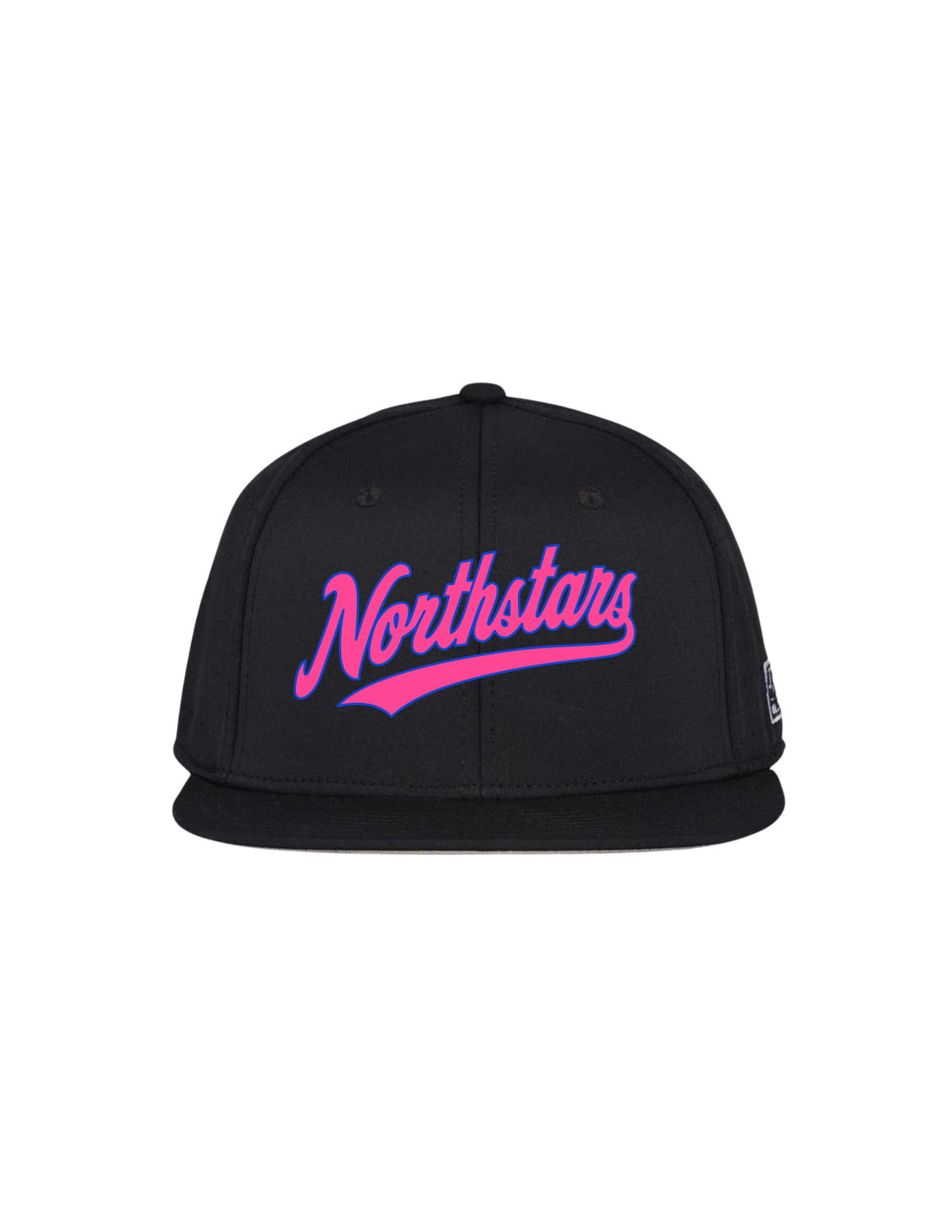 Northstars Embroidered Logo Hat - Black - Pink & Blue
