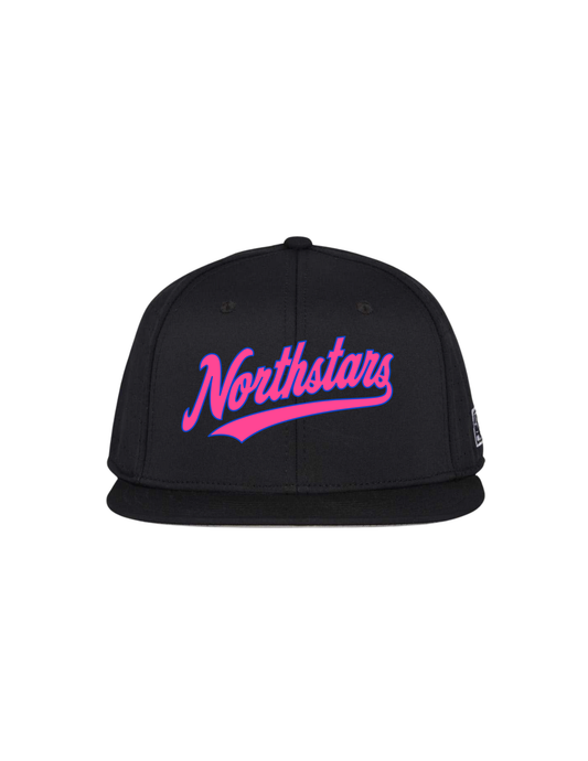 Northstars Embroidered Logo Hat - Black - Pink & Blue