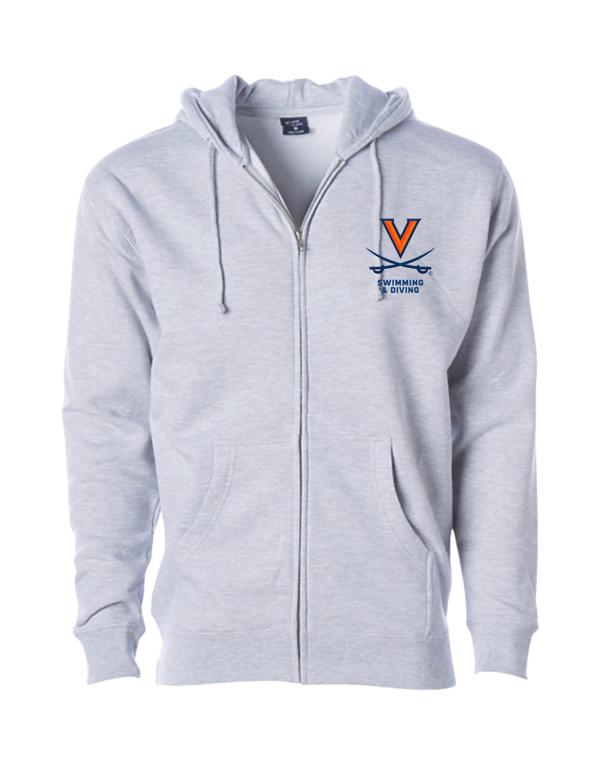 UVA Zip Up Hoodie - Embroidered - Men's / Unisex