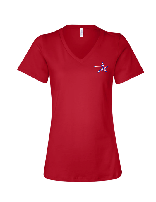 Northstars Relaxed V-Neck Tee - vinyl logo (Women's)