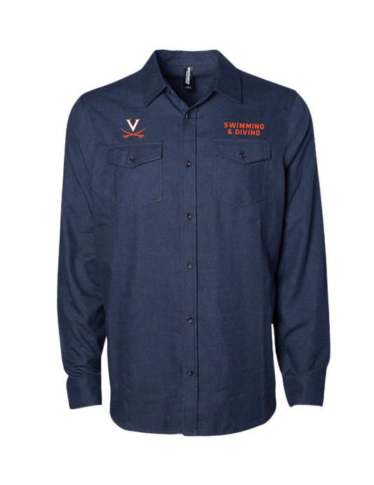 UVA Men's Flannel Shirt - Embroidered