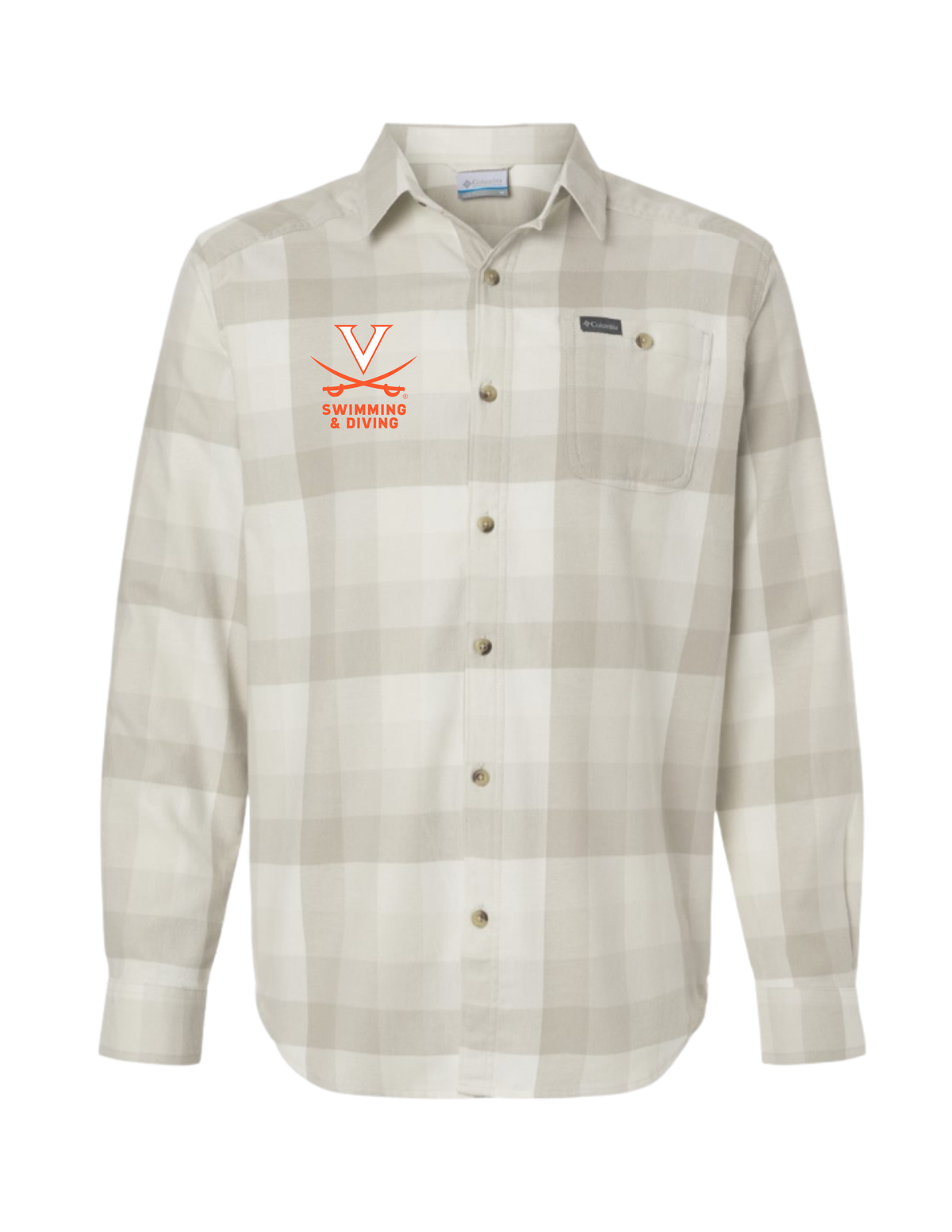 UVA Men's Columbia Flannel Shirt - Embroidered