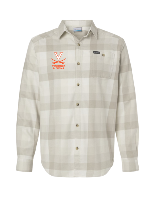 UVA Men's Columbia Flannel Shirt - Embroidered