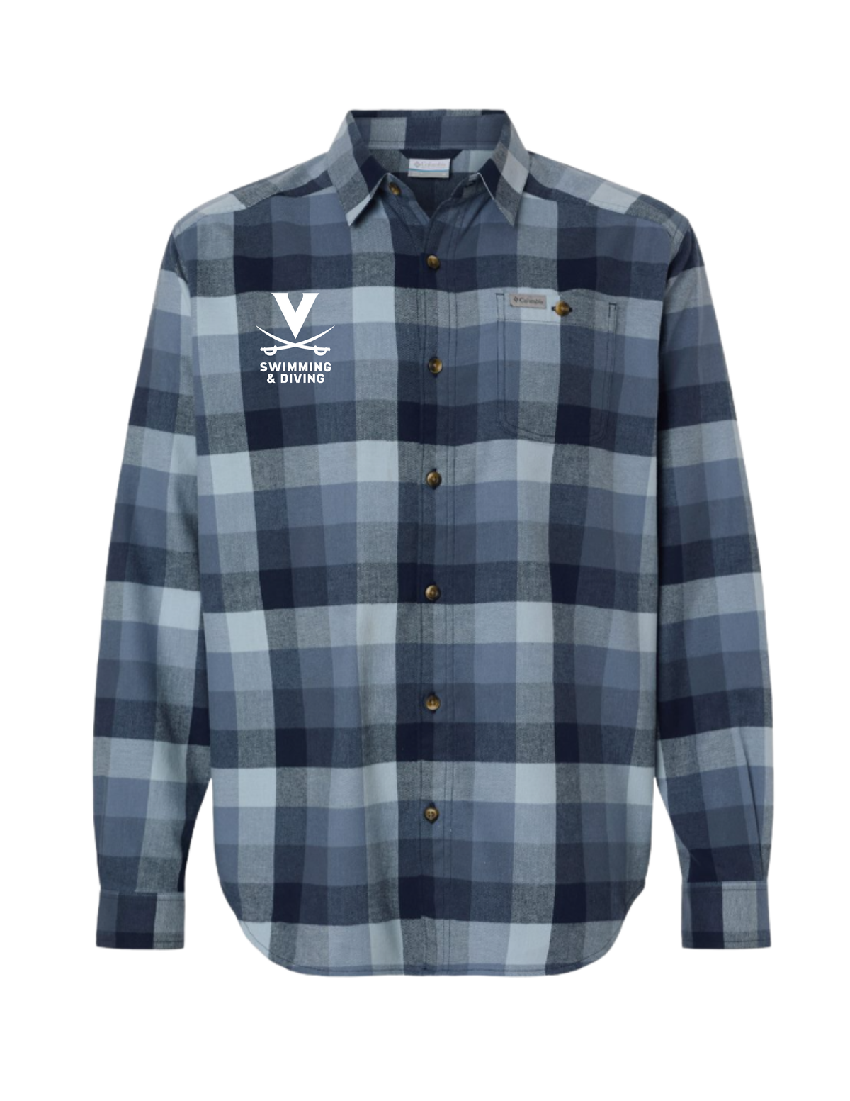 UVA Men's Columbia Flannel Shirt - Embroidered