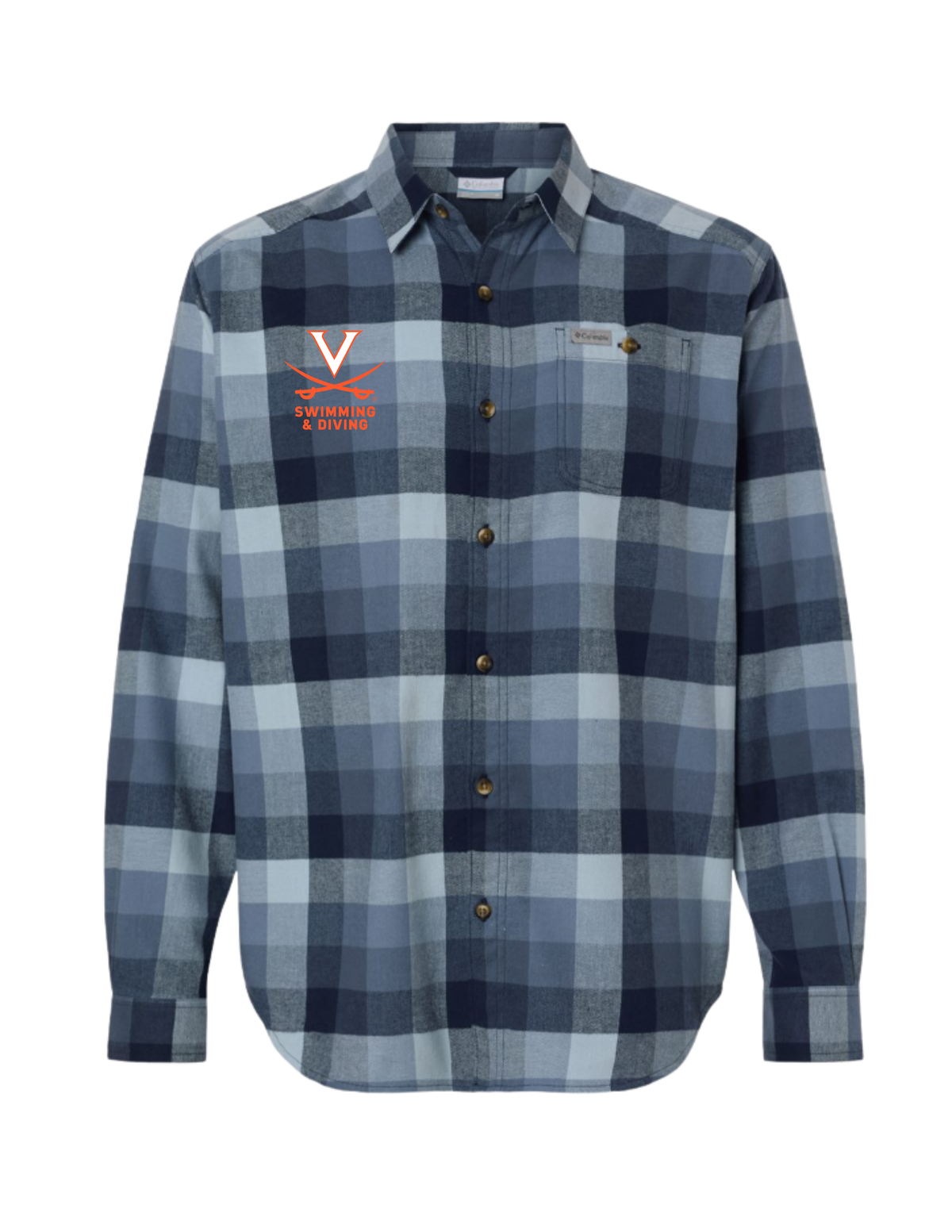 UVA Men's Columbia Flannel Shirt - Embroidered