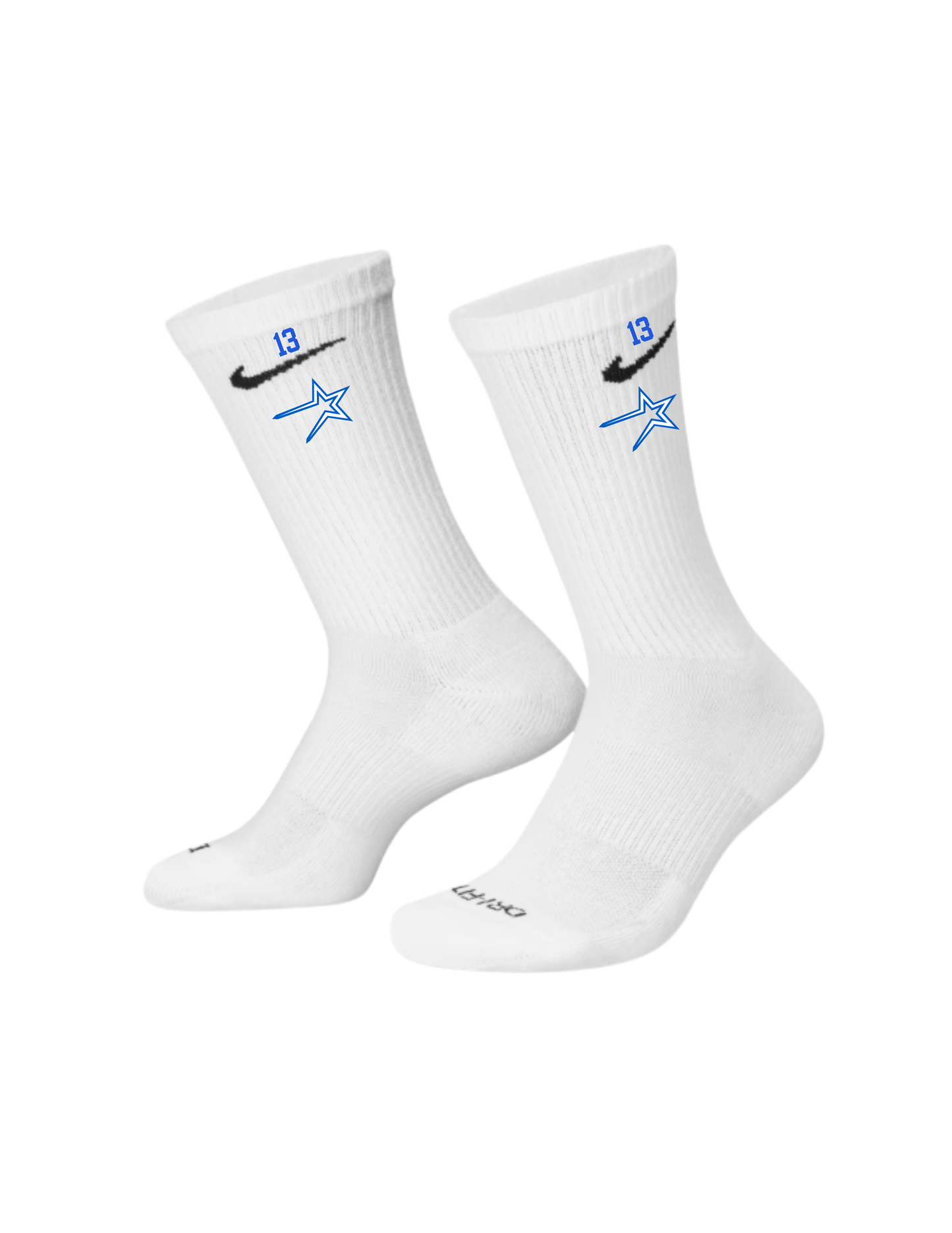 Northstars Embroidered Socks