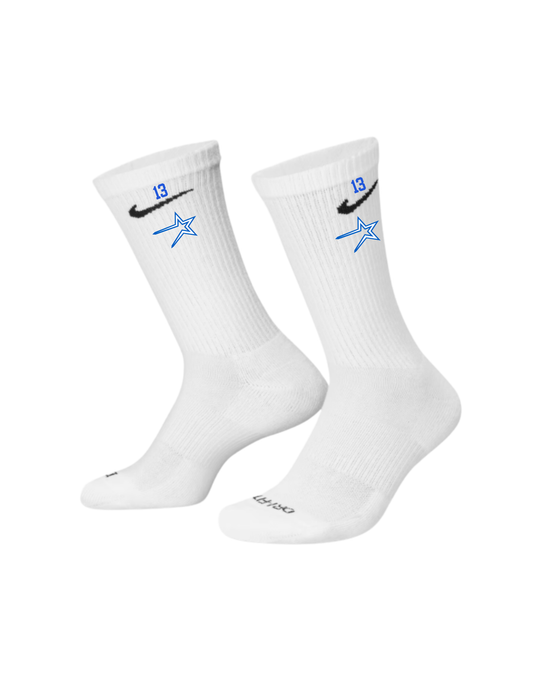 Northstars Embroidered Socks
