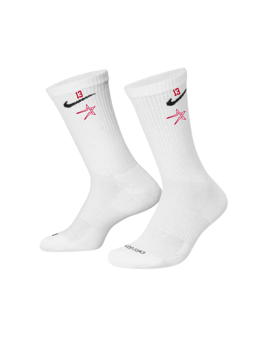 Northstars Embroidered Socks