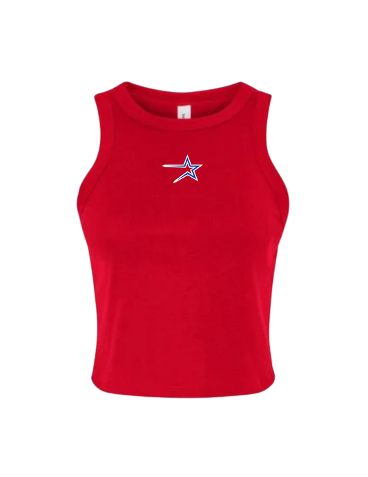 Northstars Cropped Tank Top - Embroidered