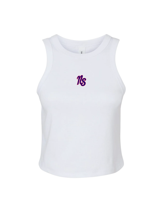 Northstars Cropped Tank Top - Embroidered