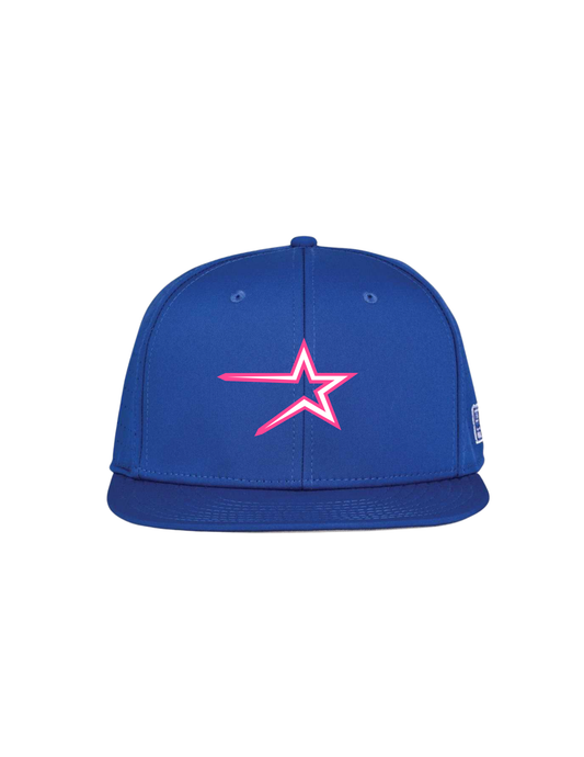 Northstars Embroidered Star Logo Game Hat - Royal Blue - Pink & Blue