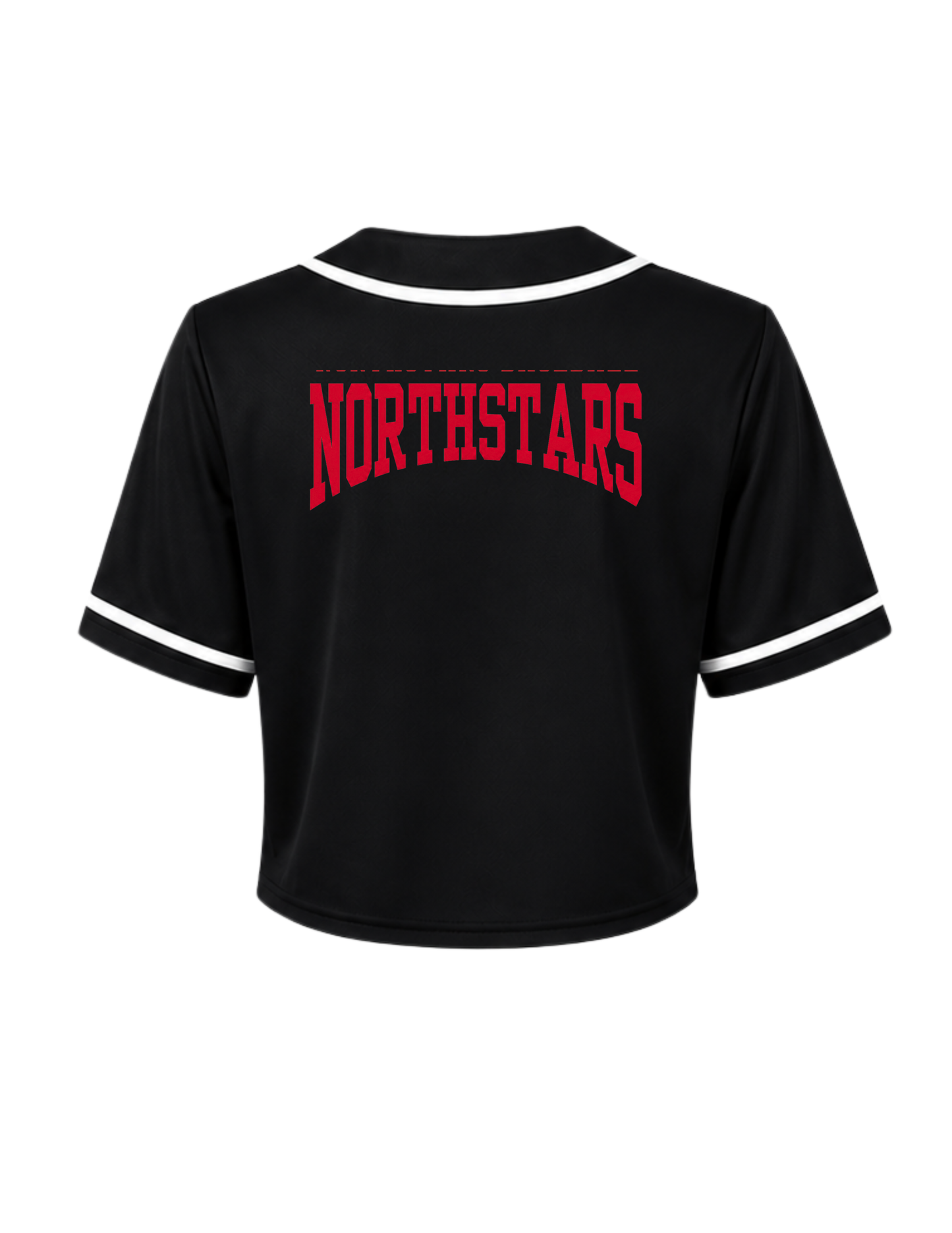 Northstars Women's Jersey Button Down Crop Top