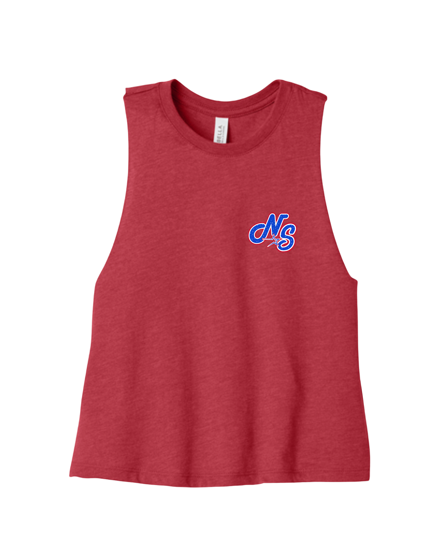 Northstars Racerback Cropped Tank Top (vinyl logo)