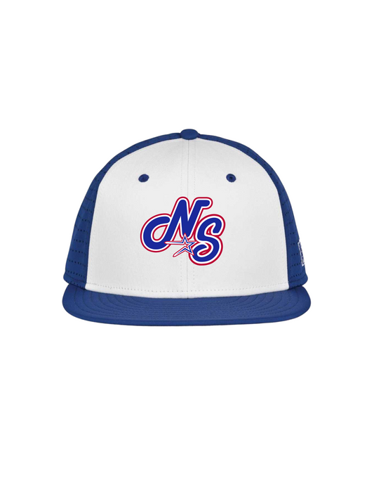 Northstars Embroidered Logo Game Hat - Royal Blue & White (no number)