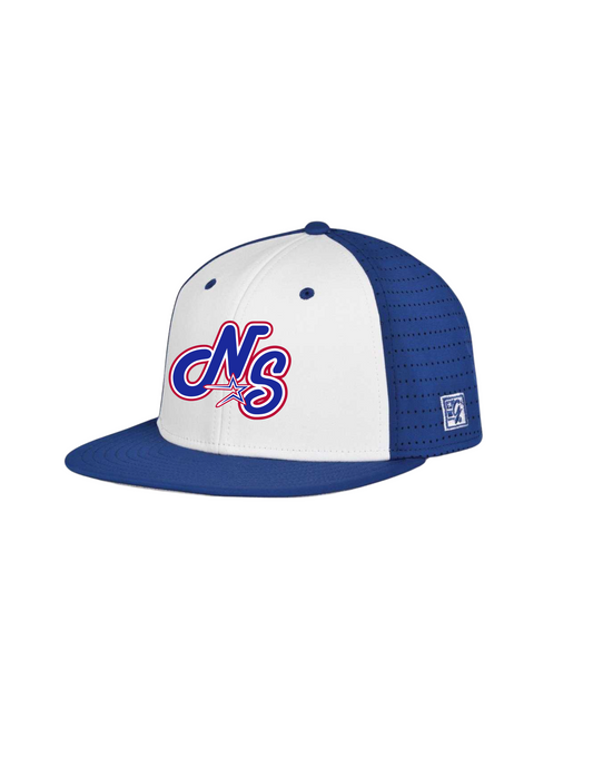 Northstars Embroidered Logo Game Hat - Royal Blue & White (no number)