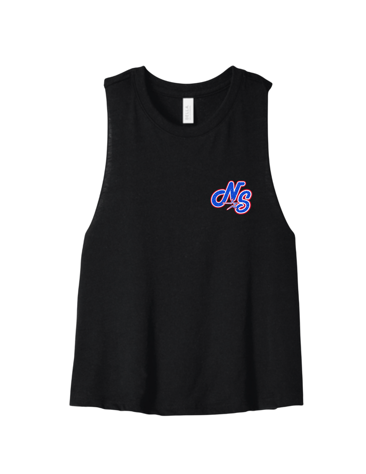 Northstars Racerback Cropped Tank Top (vinyl logo)