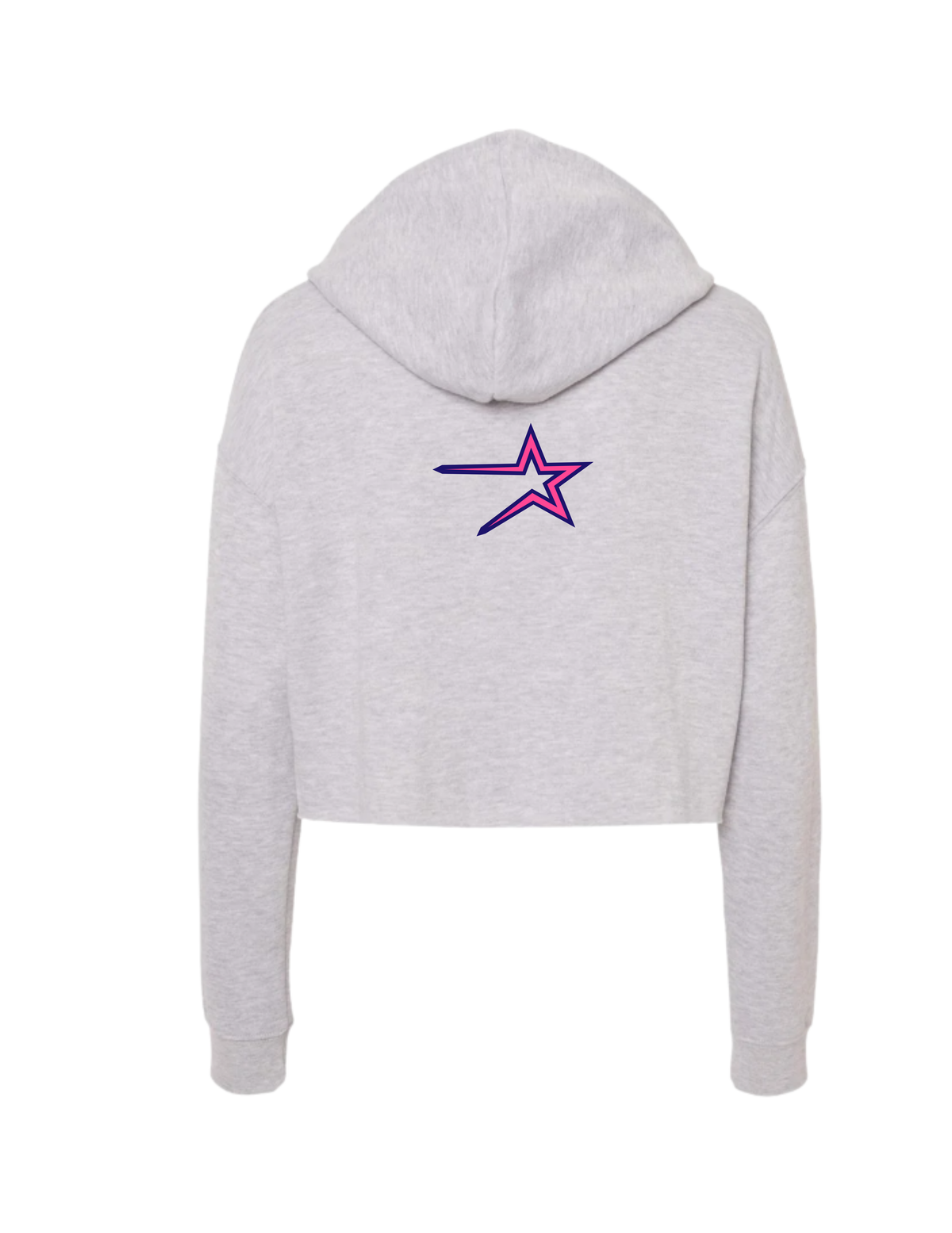 Northstars Lightweight Crop Hoodie - Women's - Pink & Blue